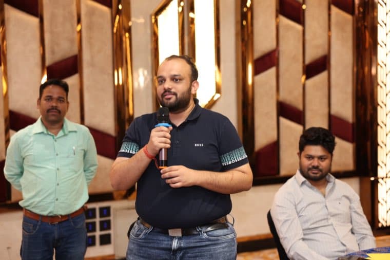 Members in discussion during the meeting